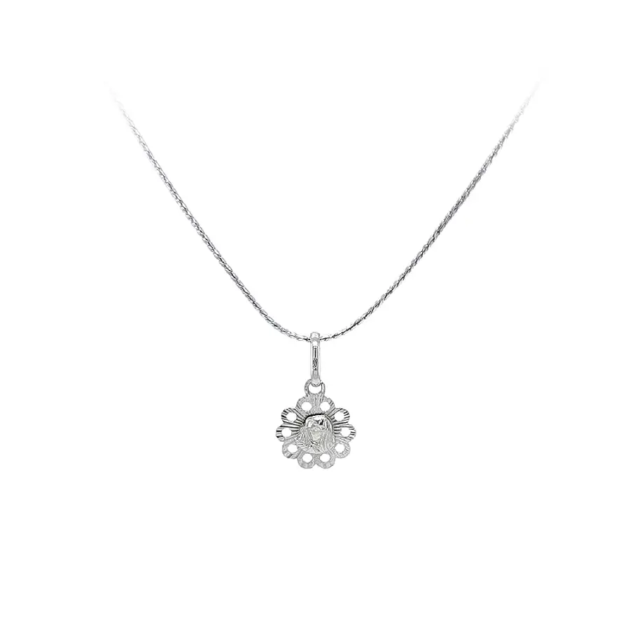 Anhänger Madonna Jungfrau Maria aus Weißgold