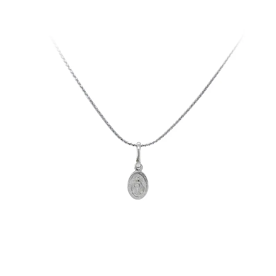 Anhänger Madonna Jungfrau Maria aus Weißgold