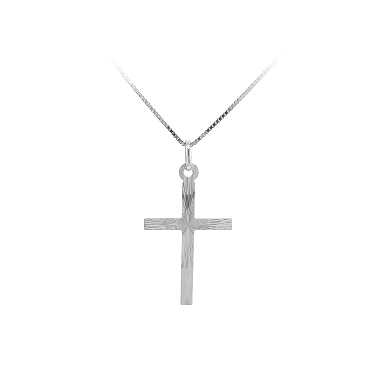 Kreuz aus Weißgold