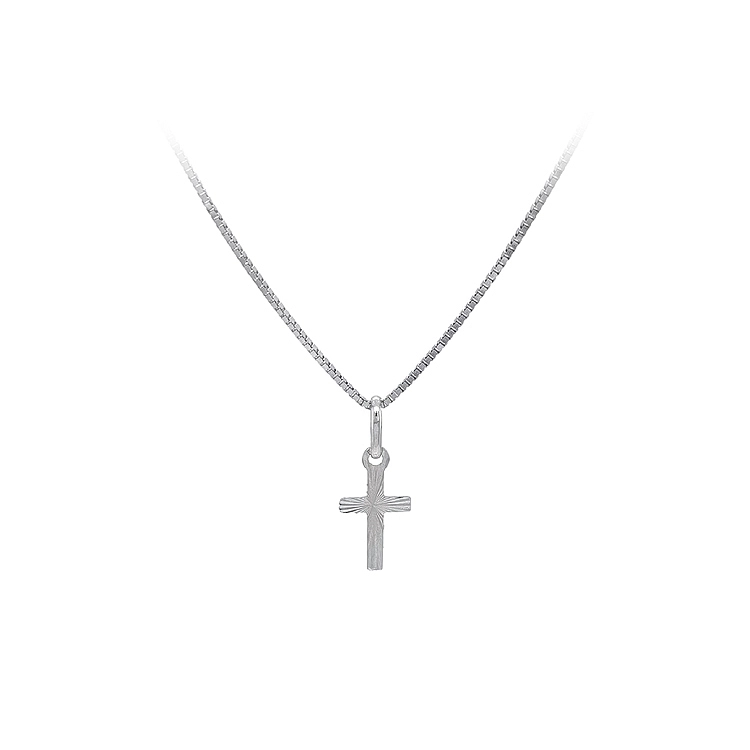 Anhänger Kreuz aus Weißgold