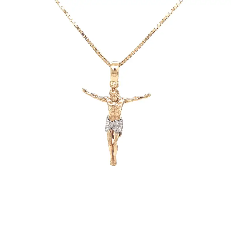Goldenes Kreuz mit Jesus Christus