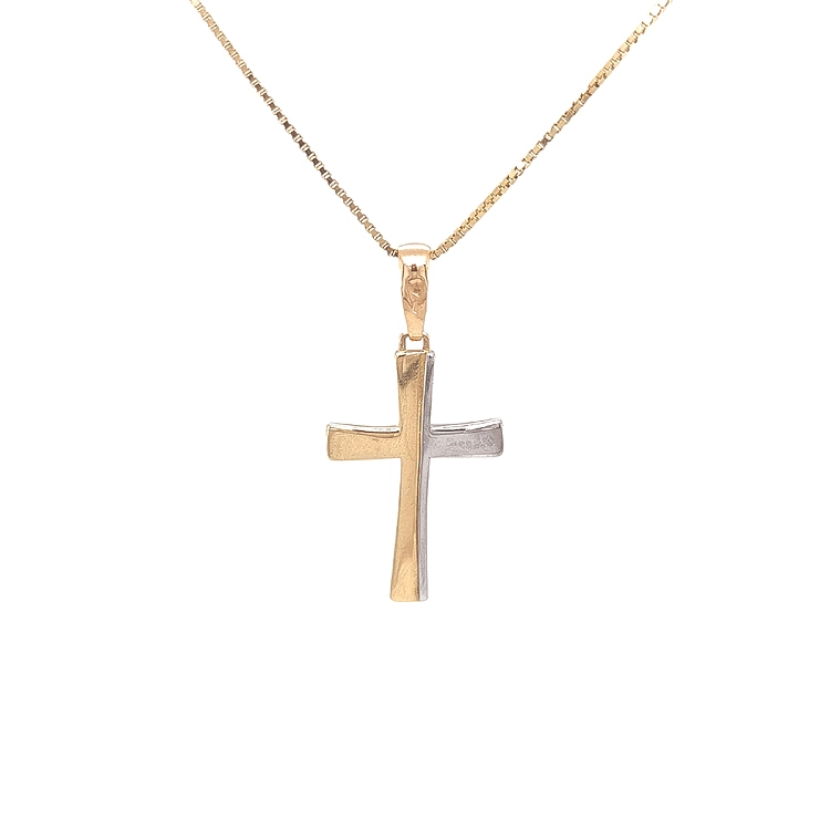 Goldenes Kreuz aus kombiniertem Gold