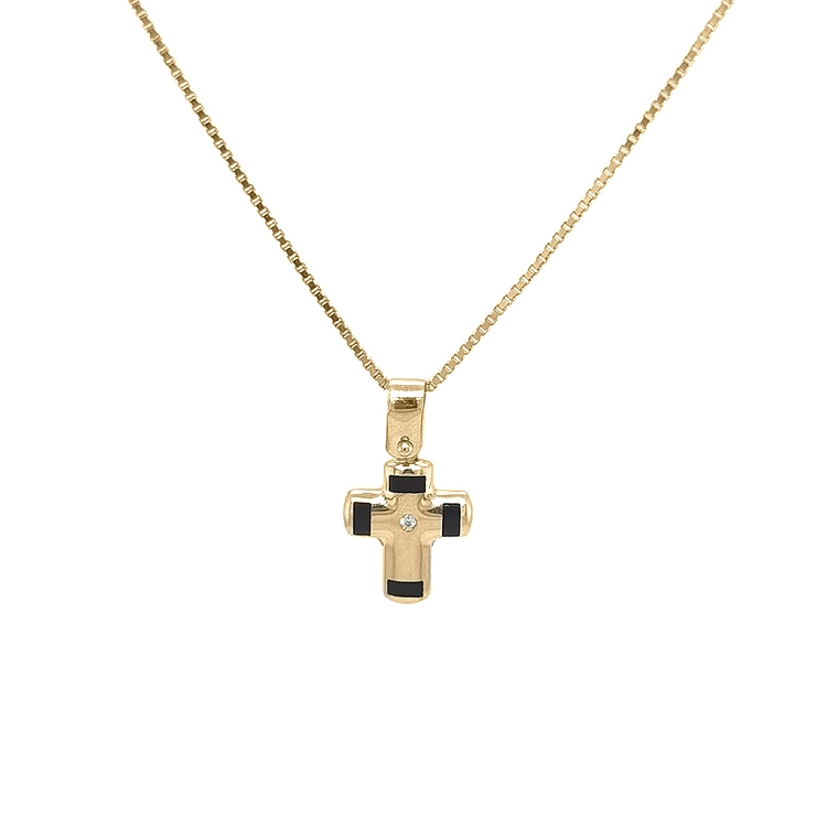 Goldenes Kreuz mit Zirkon