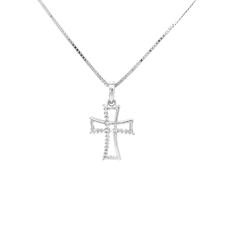 Goldenes Kreuz mit Zirkonen