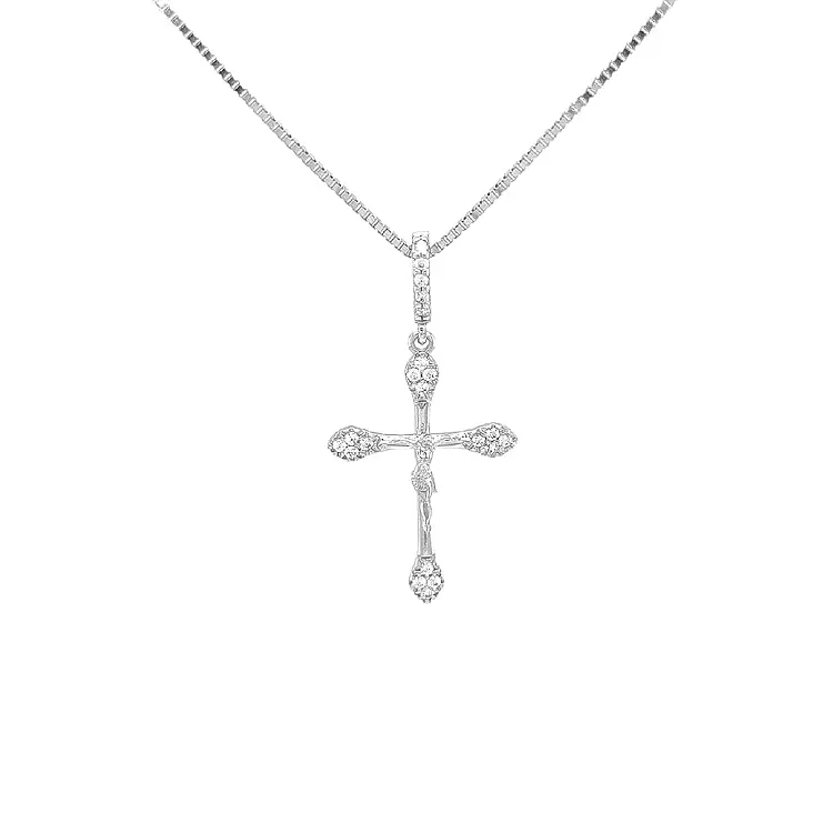 Goldenes Kreuz mit Jesus Christus