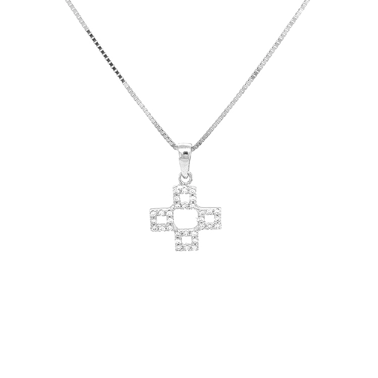 Goldenes Kreuz mit Zirkonen