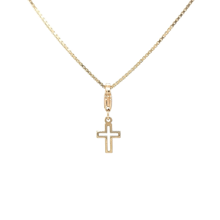 Gold-Anhänger für Armband Kreuz