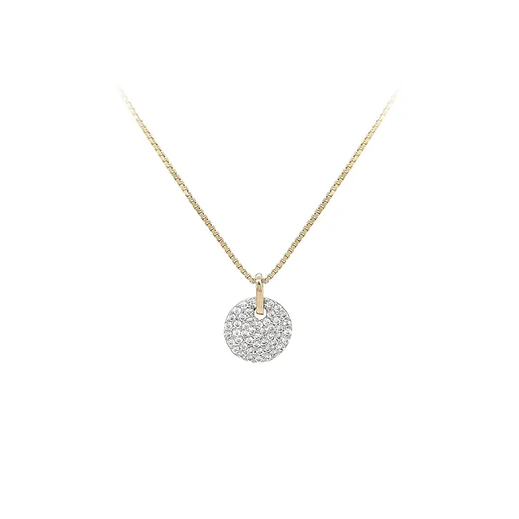 Gold-Anhänger mit Zirkonen