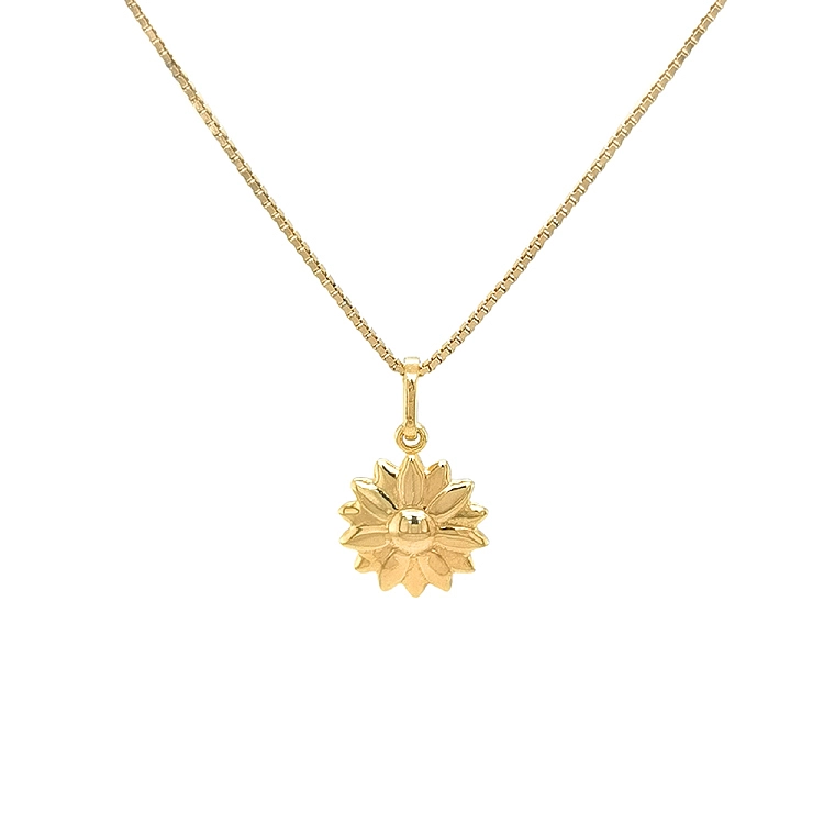 Gold-Anhänger Blume