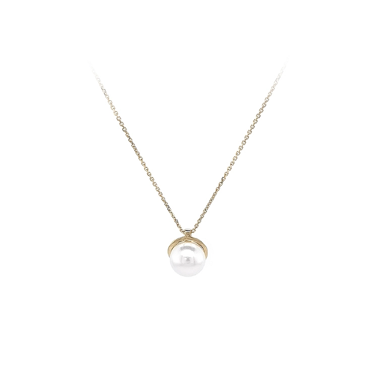 Gold Damen Halskette mit Perle