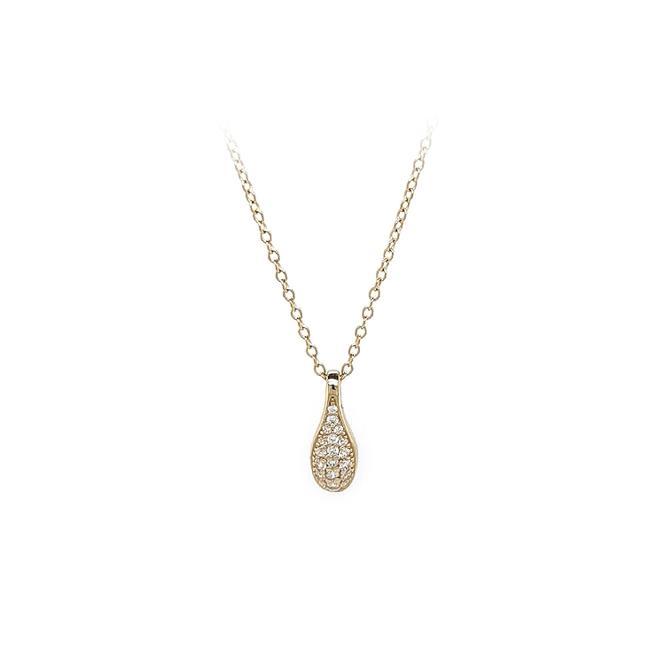 Goldhalskette mit Zirkonen