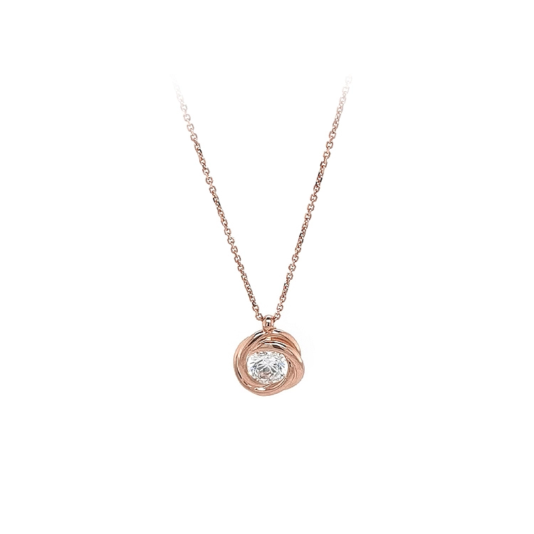 Rose Gold Zirkon Halskette