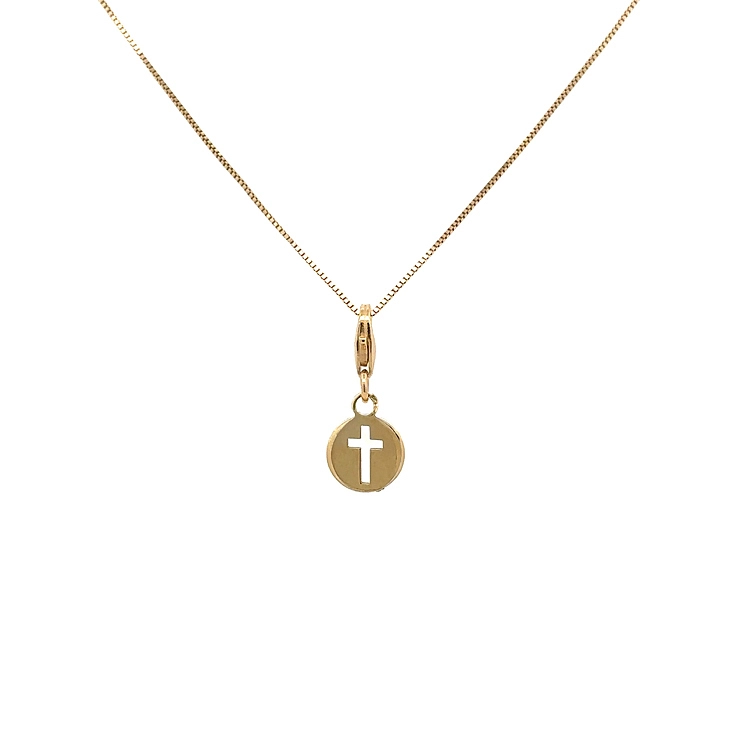 Gold-Anhänger für Armband Kreuz