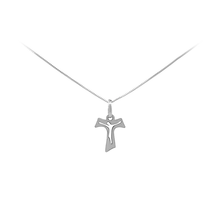 Anhänger Kreuz aus Weißgold