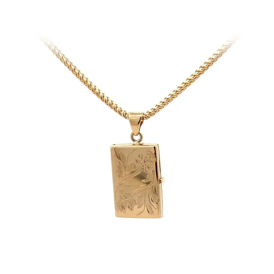 Goldenes Medaillon für Foto