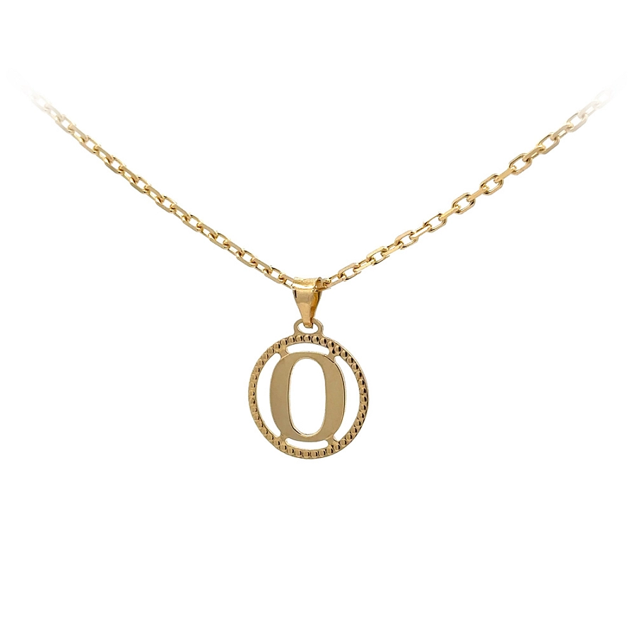 Gold-Anhänger Buchstabe O