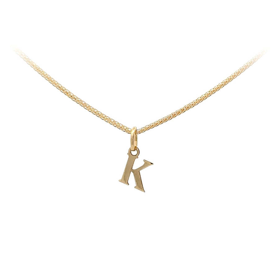 Gold-Anhänger Buchstabe K