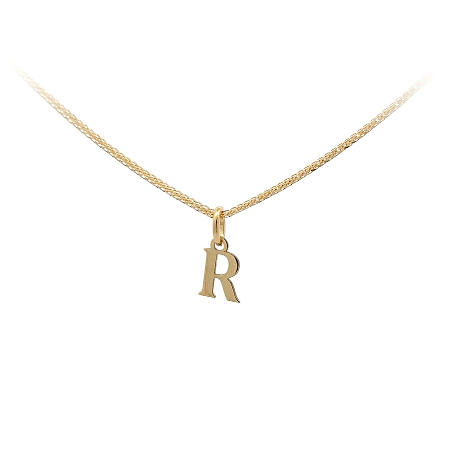 Gold-Anhänger Buchstabe R