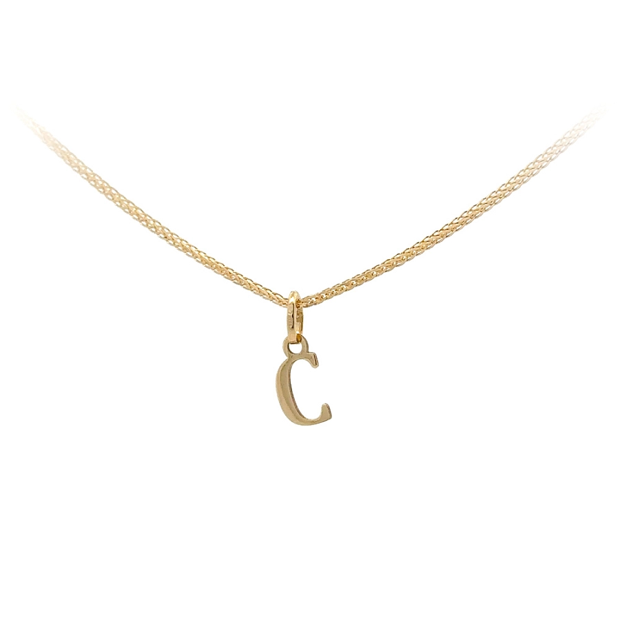 Gold-Anhänger Buchstabe C