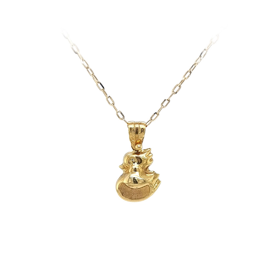 Gold-Anhänger Ente