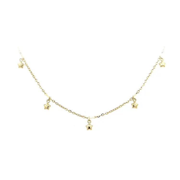 Gold Baby Halskette Sterne