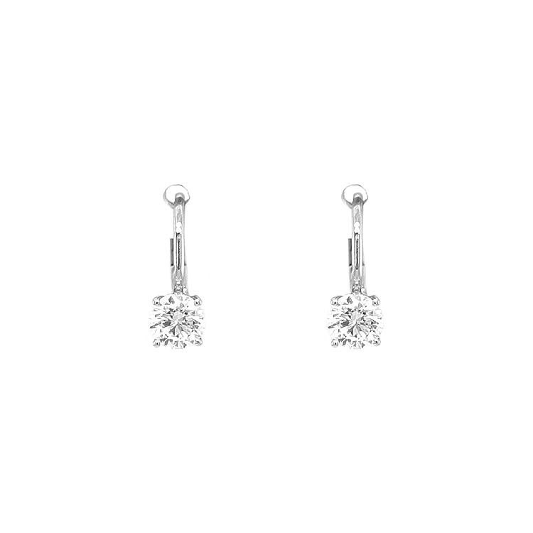 Gold-Ohrringe mit Diamanten