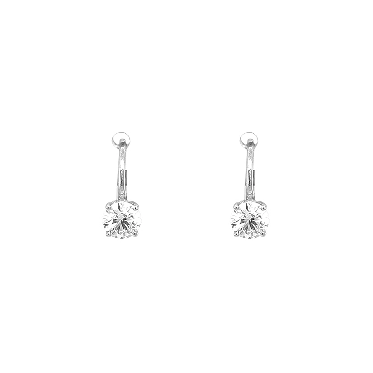 Gold-Ohrringe mit Diamanten