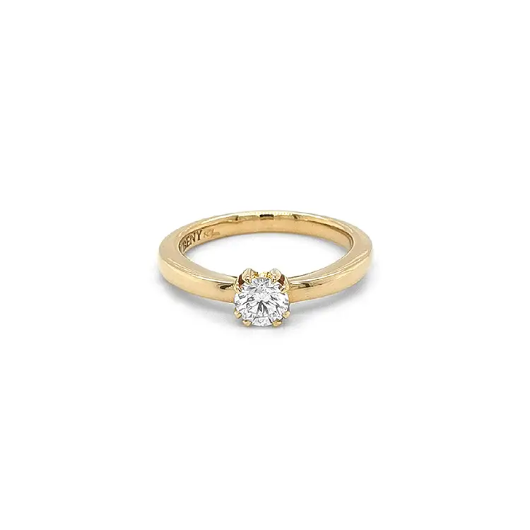 Gold Verlobungsring mit Diamant