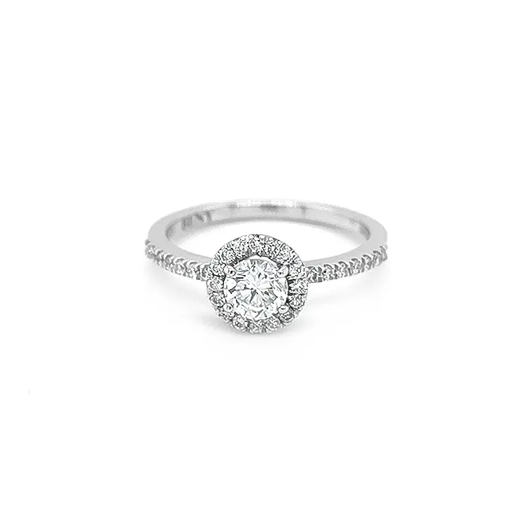 Verlobungsring aus Gold mit Diamanten