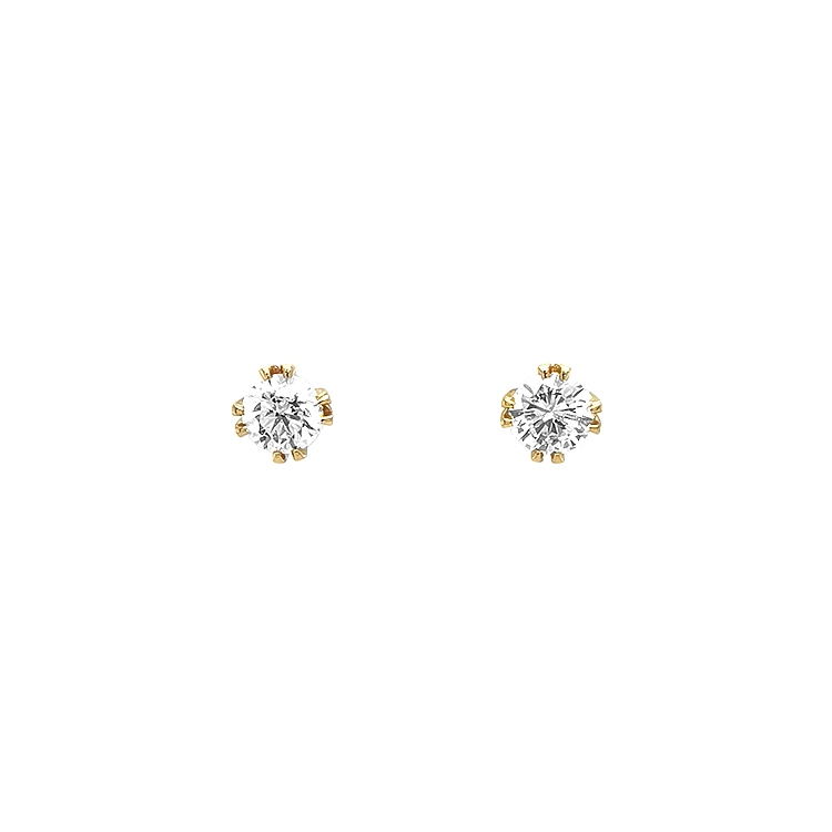 Gold-Ohrringe mit Diamanten
