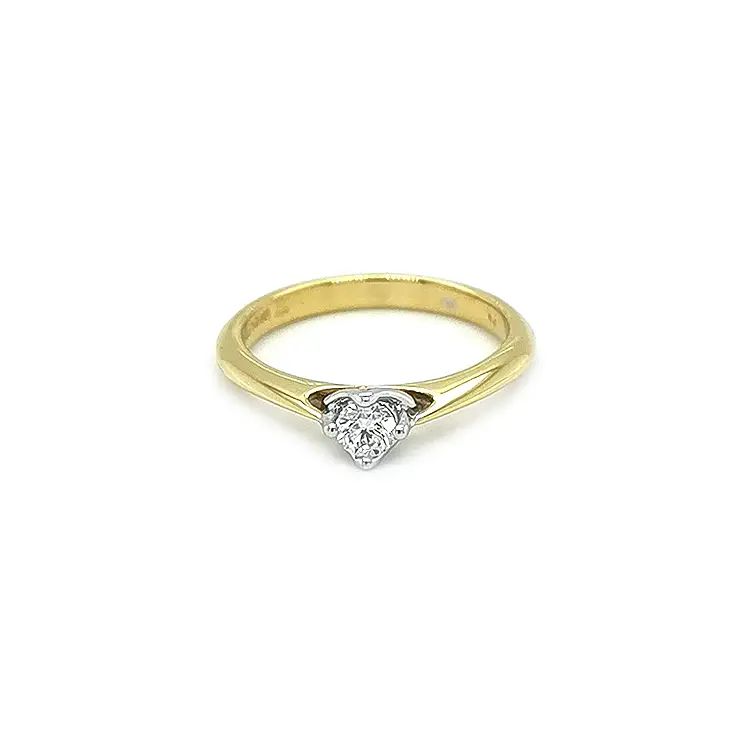 Gold Verlobungsring mit Diamant