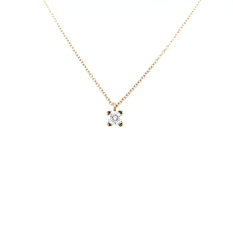 Gold-Anhänger mit Diamant