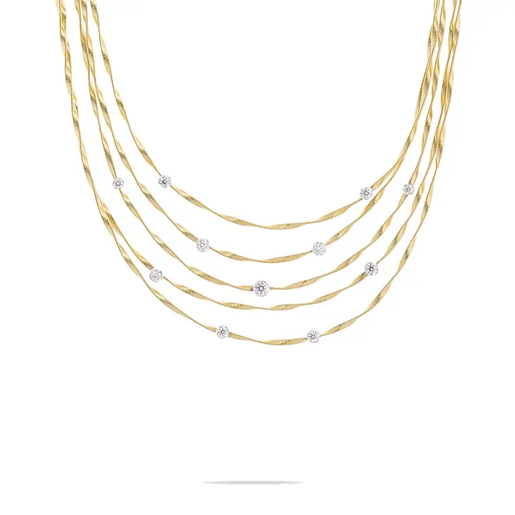Gold Marco Bicego Marrakech Halskette CG340-B8 YW