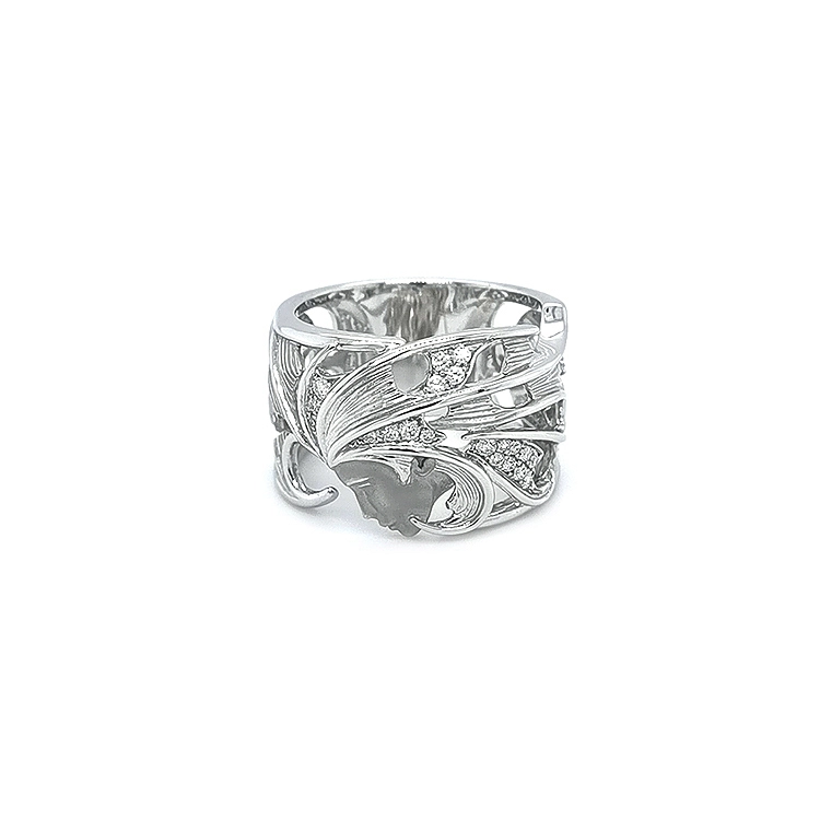 Gold Carrera y Carrera Atlantis Sirena Aire Ring
