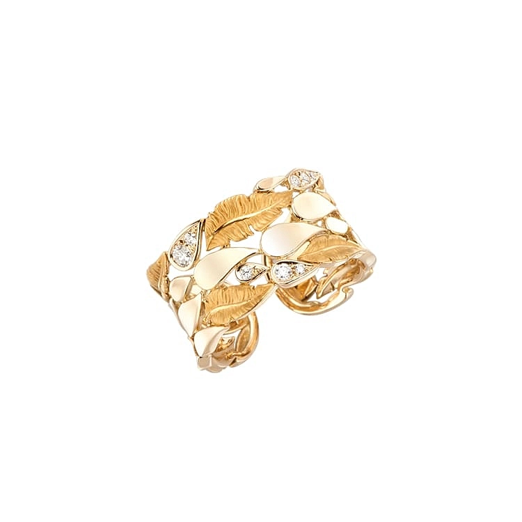 Goldring mit Diamanten Magerit Hechizo Romance