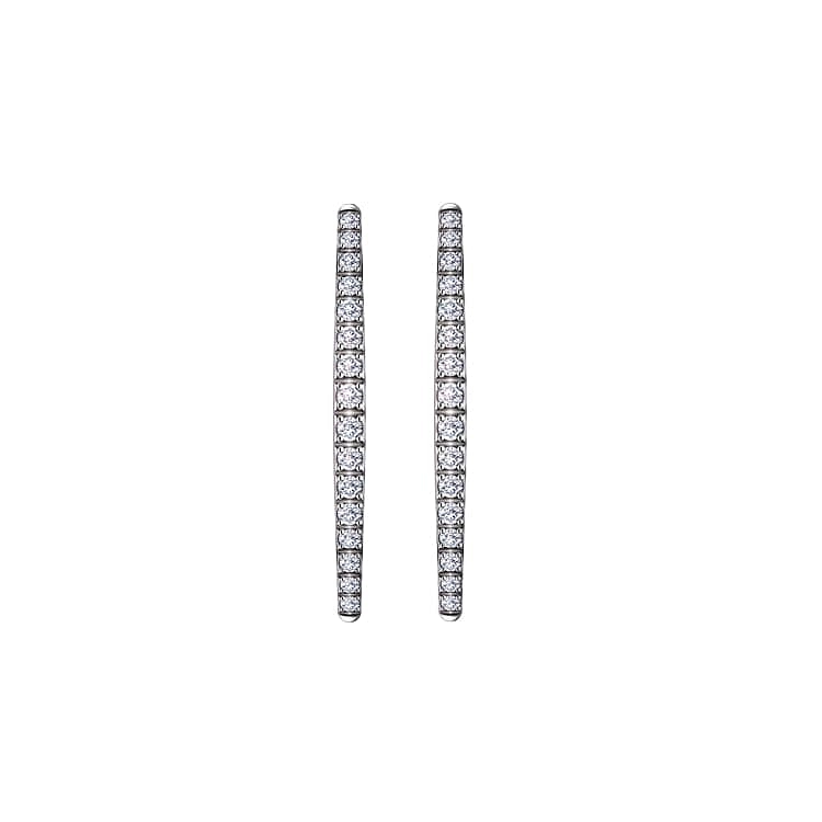 Gold-Ohrringe mit Diamanten