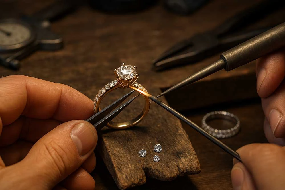 Anpassung und Reparatur von Schmuck: