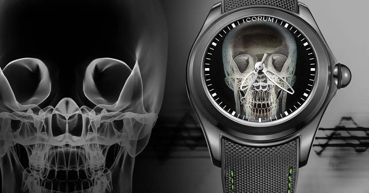 Der extravagante Totenkopf der Corum Bubble Uhr bekommt einen neuen Anstrich