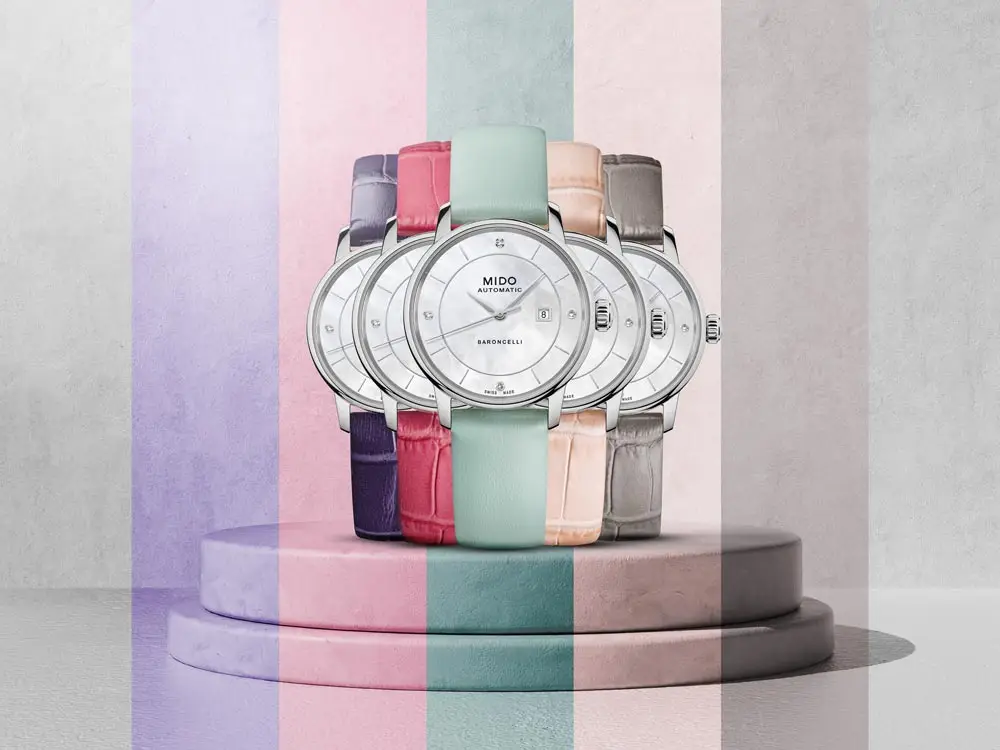 Mido Baroncelli Unterschrift Dame Farben M037.207.16.106.00
