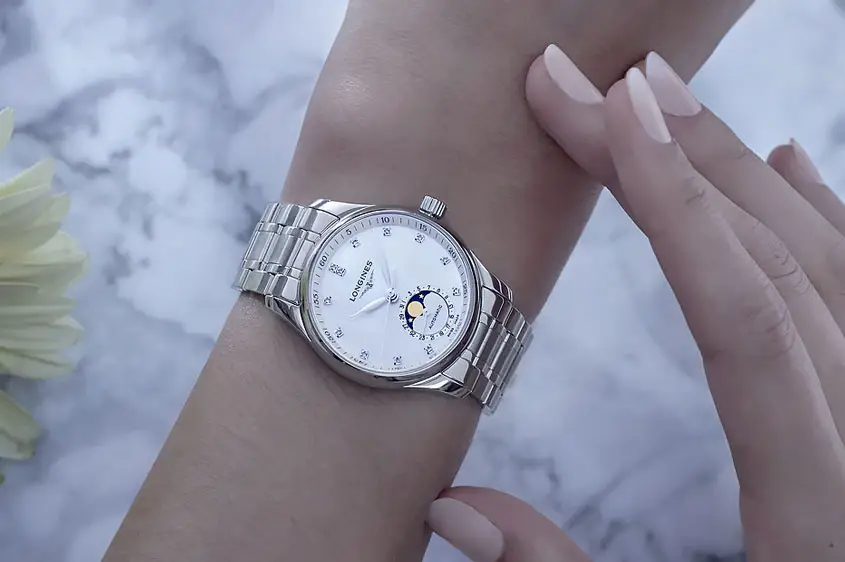 Die Eleganz einer Longines-Uhr mit über 190 Jahren Tradition