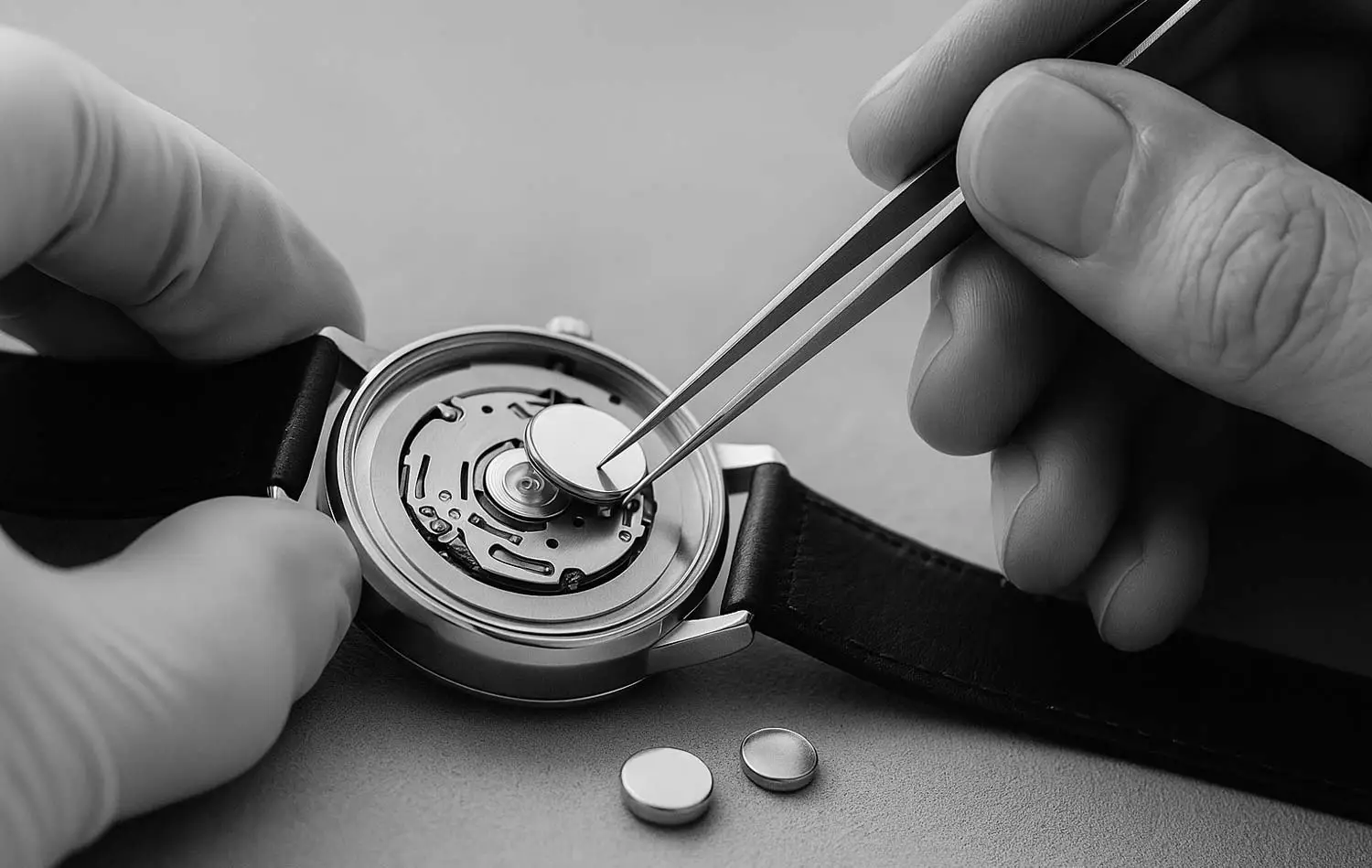 2. Unser zertifizierter Uhrmacher wird die Batterie ersetzen