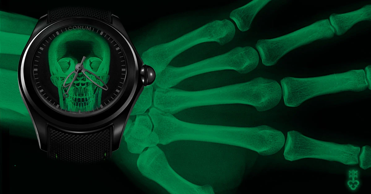 Der extravagante Totenkopf der Corum Bubble Uhr bekommt einen neuen Anstrich