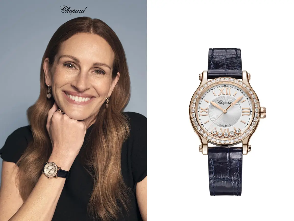 Julia Roberts lieh Chopard Uhren und Schmuck ihr Lächeln